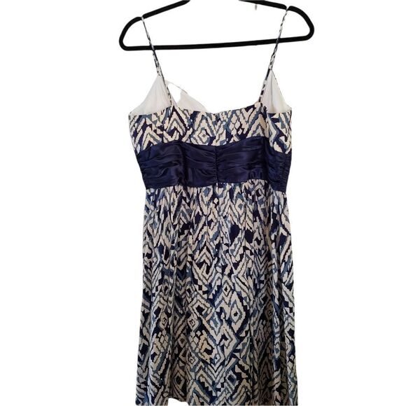 Eliza J New York Silk Sleeveless V-Neck Lined Midi Party Dress - Picture 4 of 9